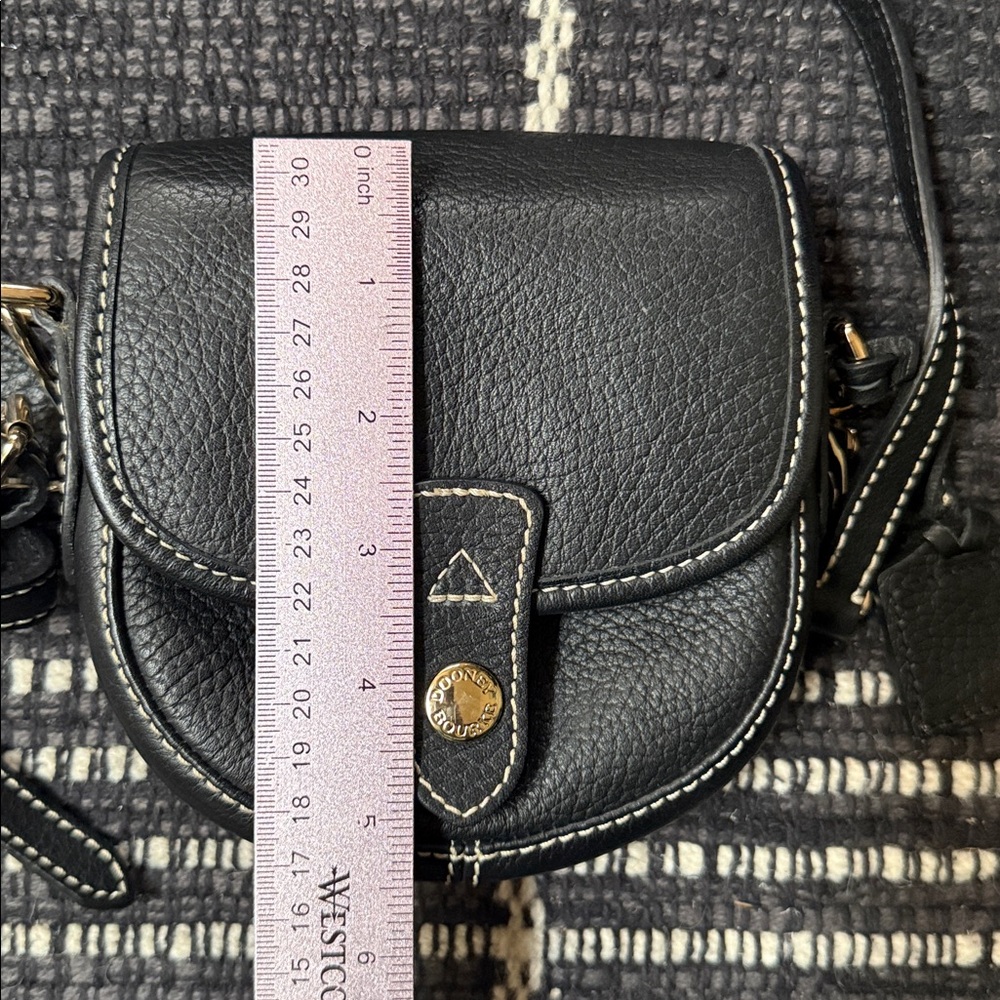 Dooney & Bourke Black Pebbled Leather Crossbody Bag - Picture 6 of 7